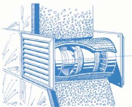 Варианты монтажа вентилятора Blauberg Tubo 125 T