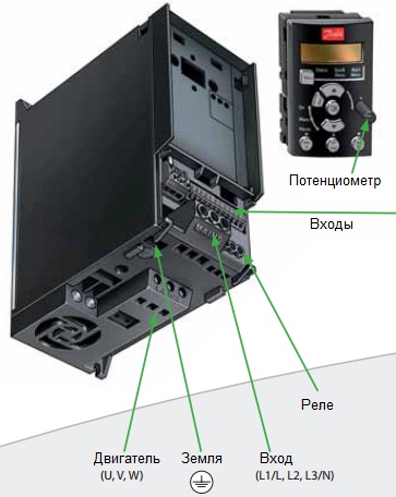 Подключение частотного преобразователя Danfoss FC-51 132F0018