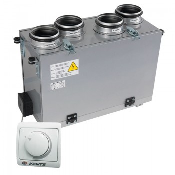 Приточно-вытяжная установка ВЕНТС ВУТ 300 В мини с рекуперацией тепла