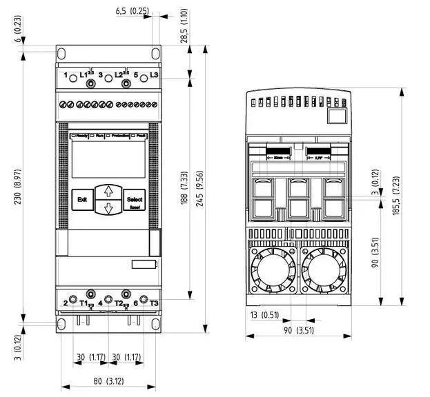 Устройство плавного пуска ABB PSE105-600-70 55 кВт