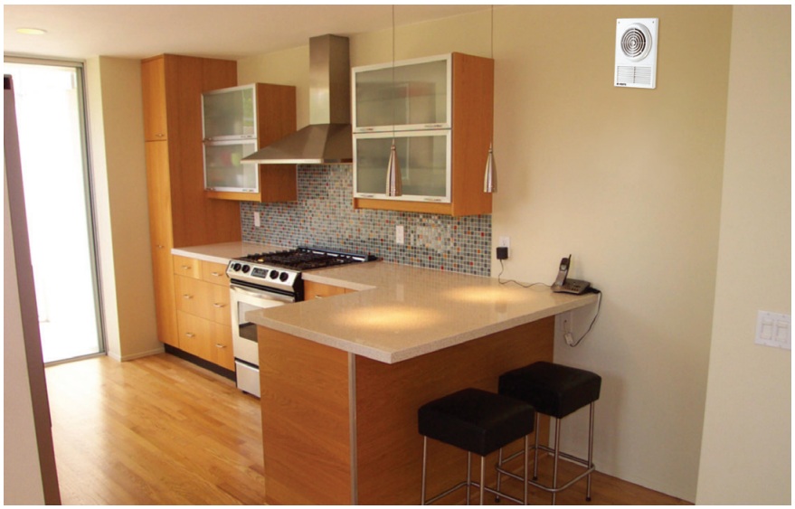 Пример установки вентилятора Вентс Ф