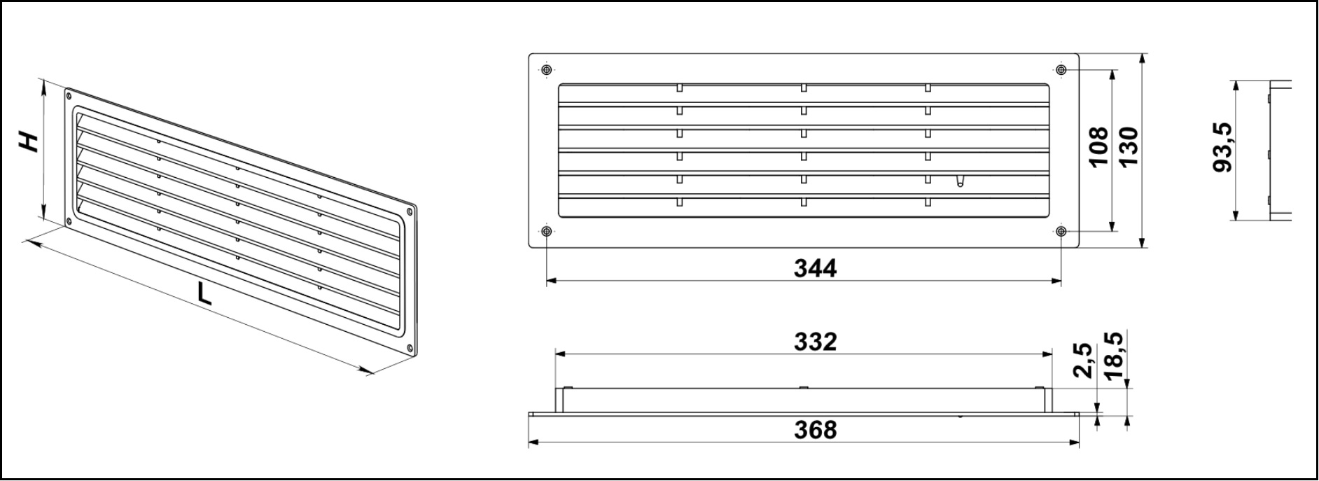 Размеры решетки. Решетка вентиляционная МВ 350. Решётка вентиляционная Вентс МВ 350 368x130 мм. Решетка Vents МВ 450 РС. Решетка вентиляционная MV 350.